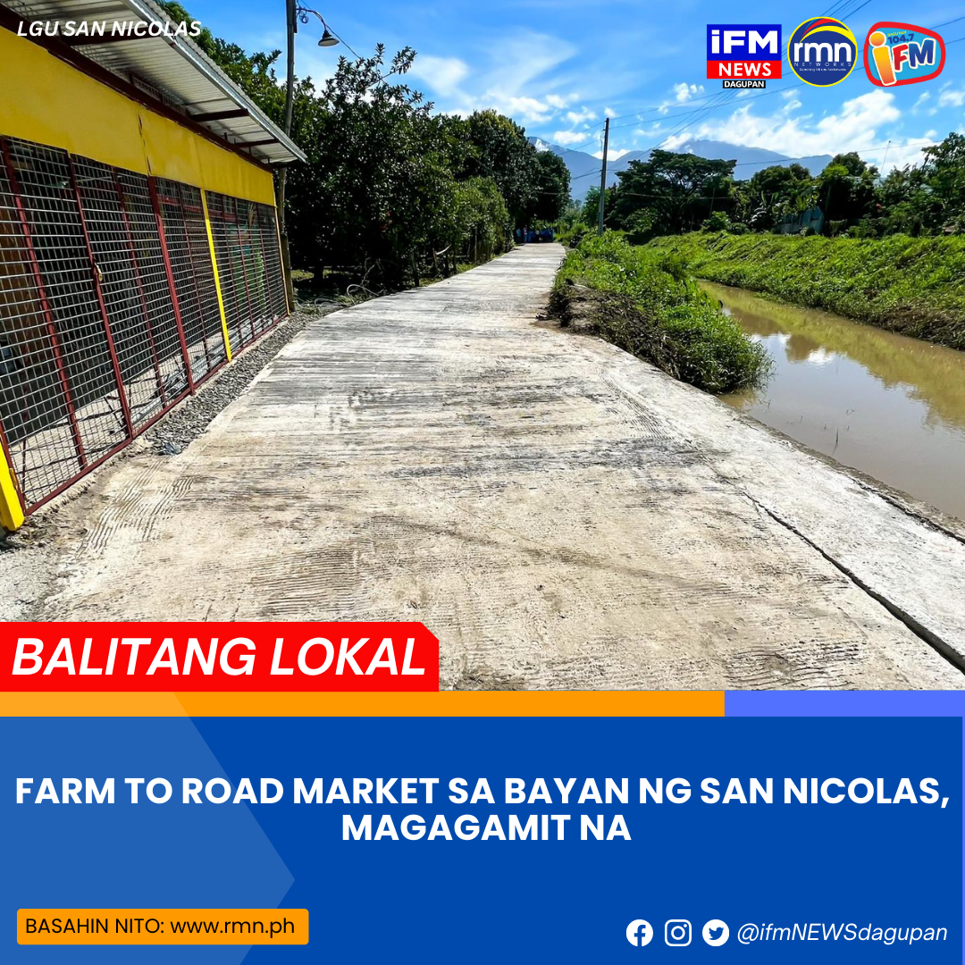 Farm To Road Market Sa Bayan Ng San Nicolas Magagamit Na Rmn Networks