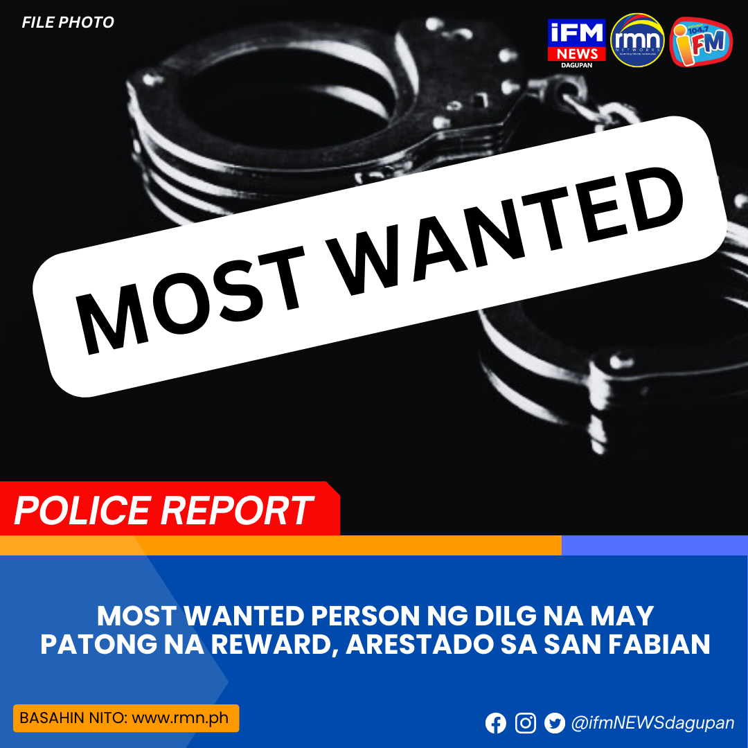 Most Wanted Person Ng Dilg Na May Patong Na Reward Arestado Sa San