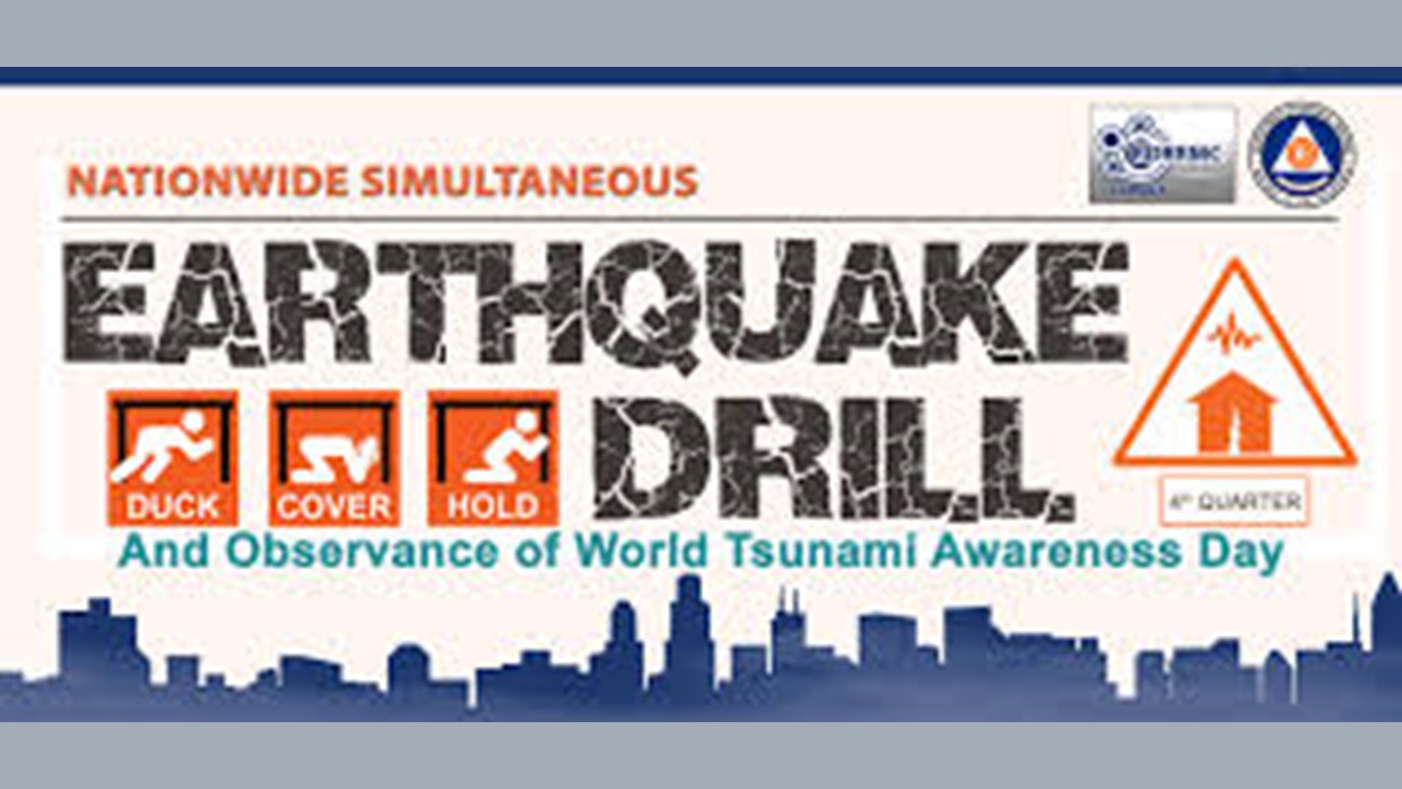 Earthquake Drill Background Design