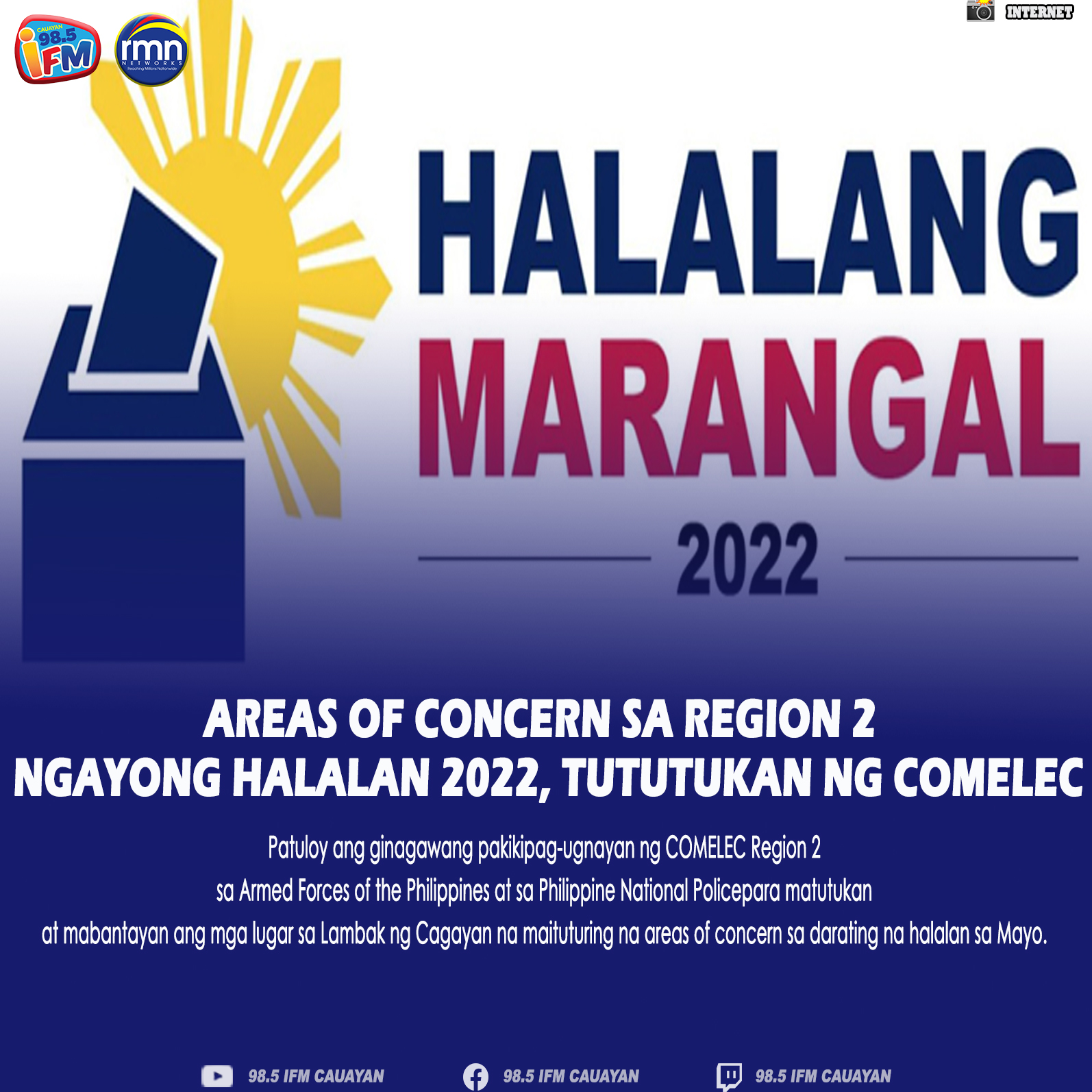 AREAS OF CONCERN SA REGION 2 NGAYONG HALALAN 2022, TUTUTUKAN NG COMELEC ...