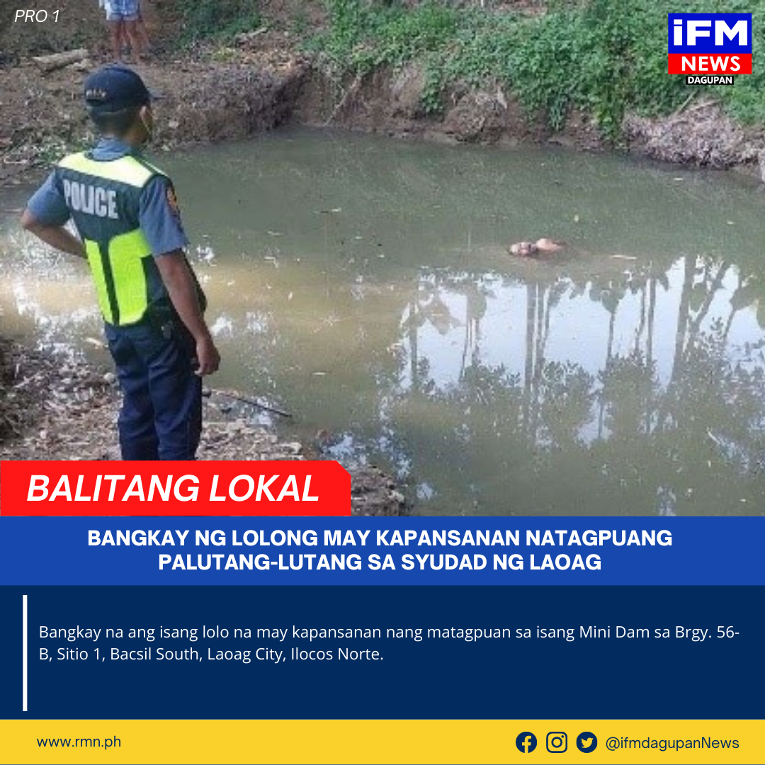 Bangkay Ng Lolong May Kapansanan Natagpuang Palutang Lutang Sa Syudad