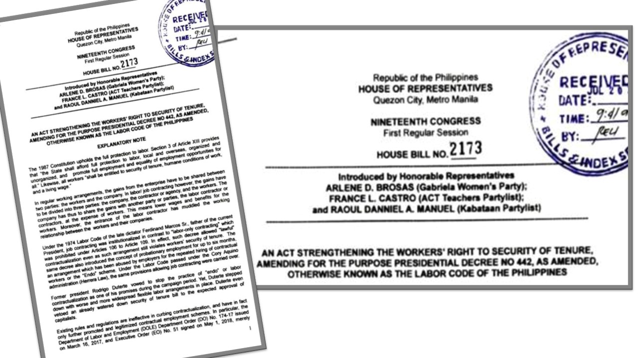 Panukalang wakasan ang kontraktwalisasyon, muling binuhay sa Kamara