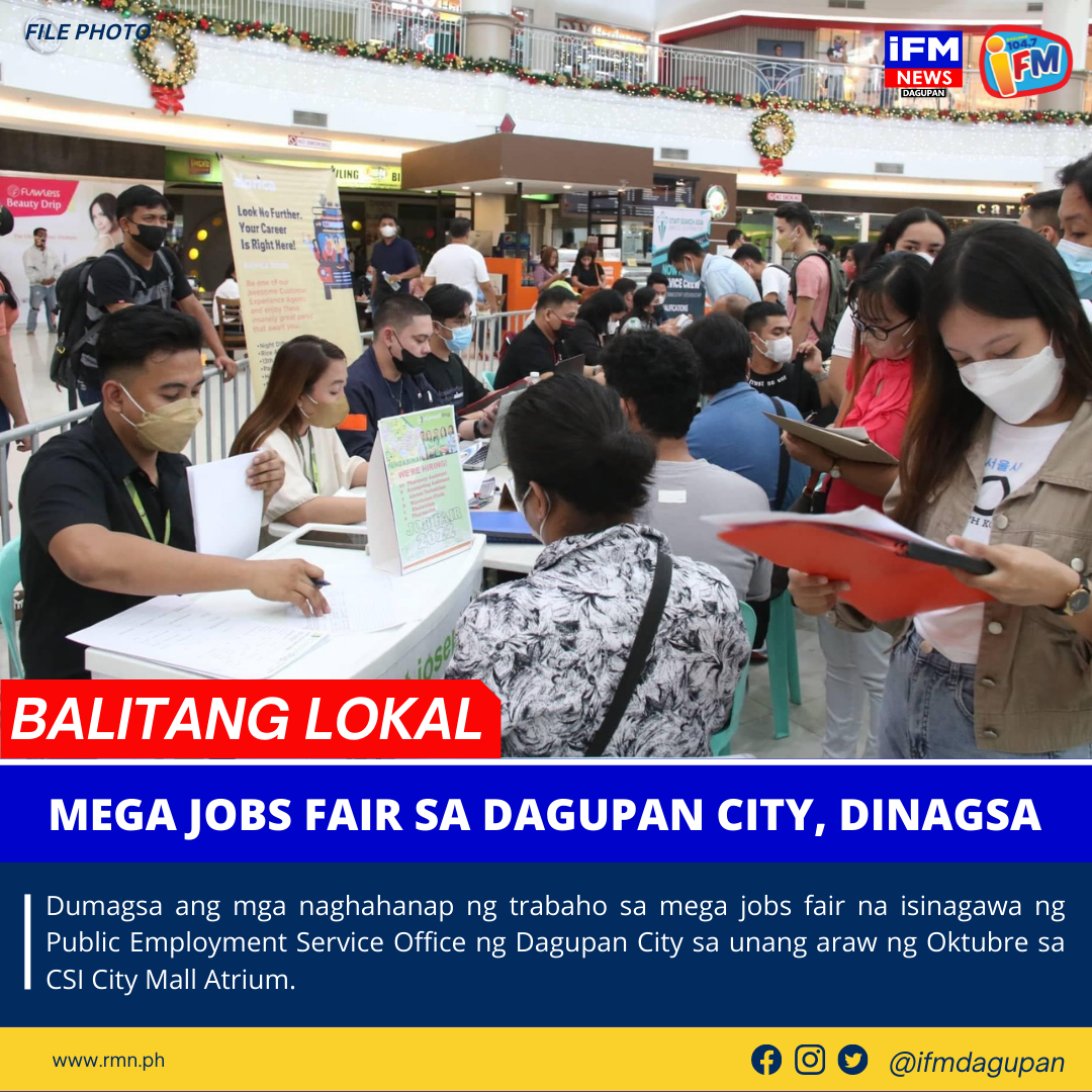 MEGA JOBS FAIR SA DAGUPAN CITY, DINAGSA RMN Networks