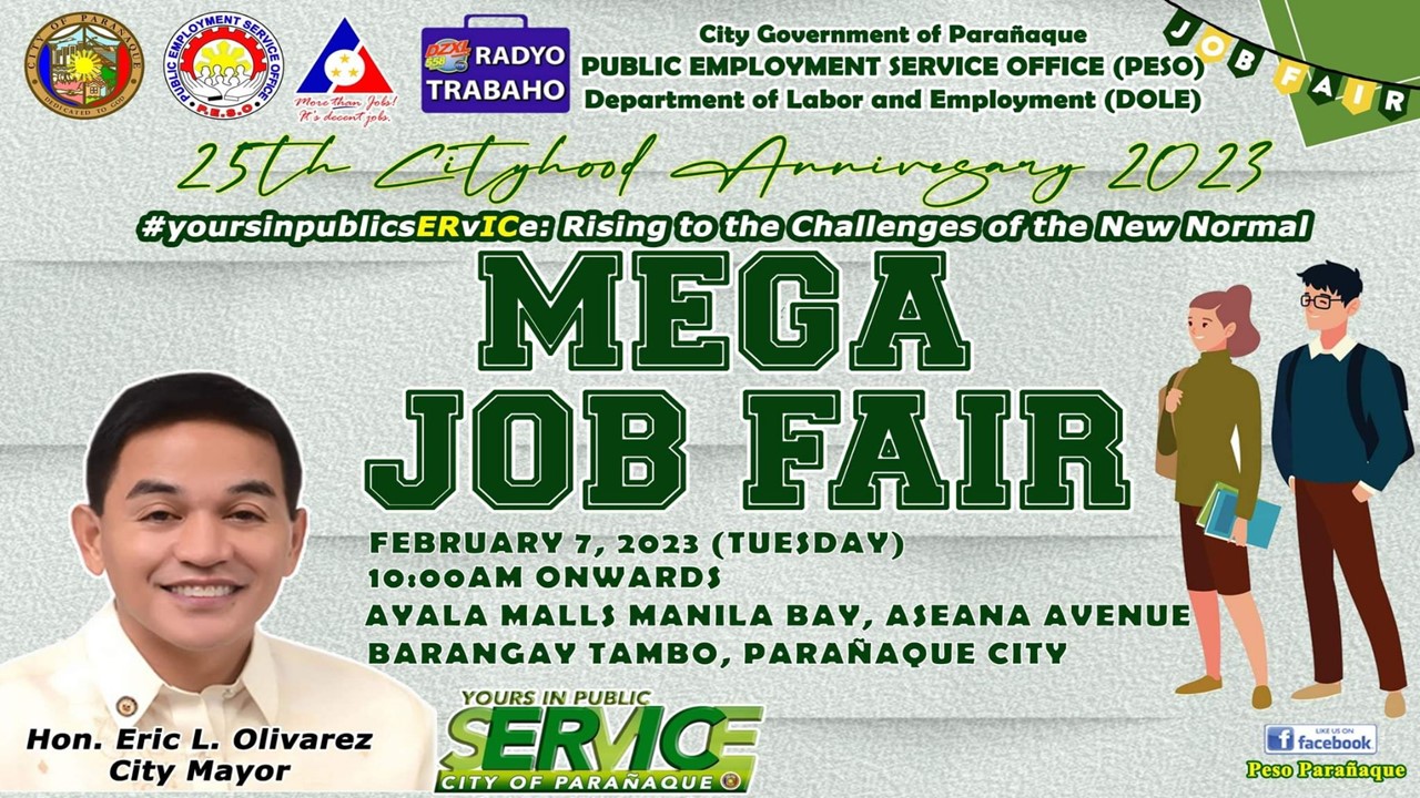 Mega Job Fair, isasagawa ng PESO Parañaque katuwang ang DZXL Radyo