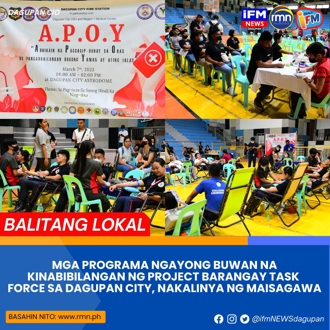 Mga Programa Ngayon Buwan Na Kinabibilangan Ng Project Barangay Task