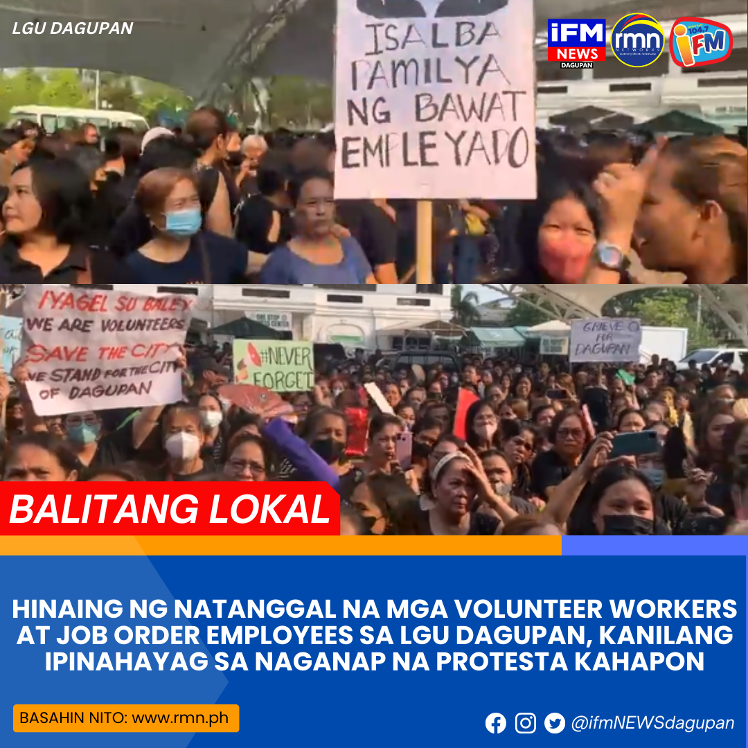 Hinaing Ng Natanggal Na Mga Volunteer Workers At Job Order Employees Sa Lgu Dagupan Kanilang 0395