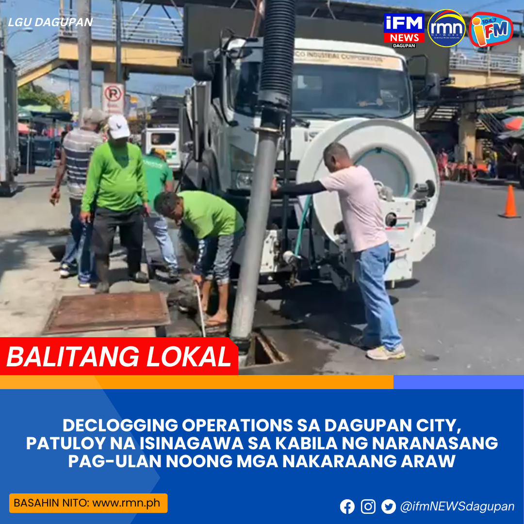 Declogging Operations Sa Dagupan City Patuloy Na Isinagawa Sa Kabila Ng Naranasang Pag Ulan 7342