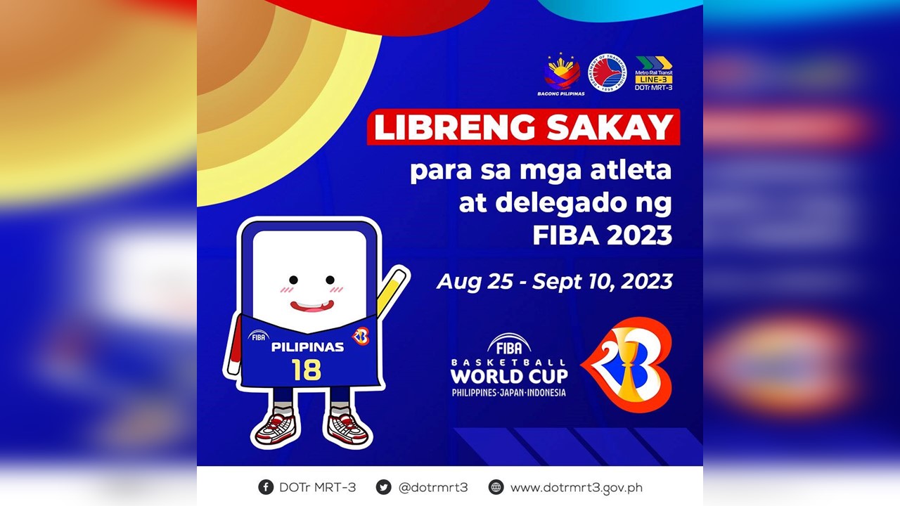 MRT-3, May Handog Na ‘LIBRENG SAKAY’ Para Sa Mga Atleta At Delegado Ng ...