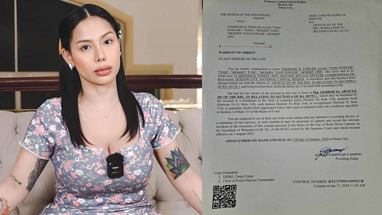 Celebrity vlogger Toni Fowler, nakapagpiyansa na sa kasong cybercrime - RMN  Networks