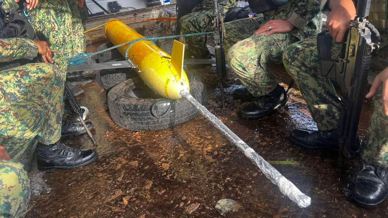 Hinihinalang Chinese underwater drone na natagpuan sa Masbate, may ...