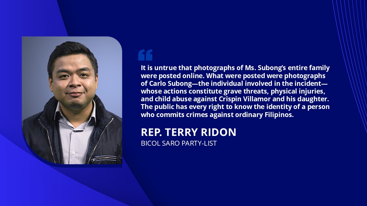 Rep Ridon Sinagot Ang Mga Pasaring Ng Aktres Na Si Pokwang Kaugnay Sa